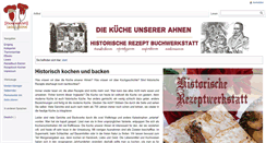 Desktop Screenshot of historische-rezeptwerkstatt.de